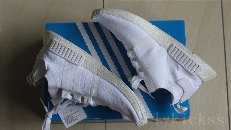 Real Boost Adidas NMD R1 Primeknit White